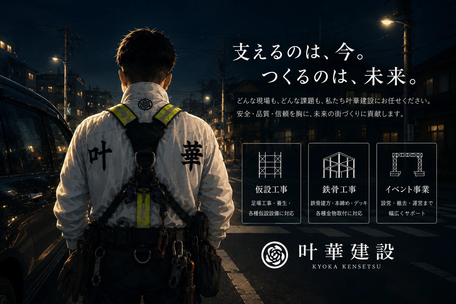 支えるのは、今。つくるのは、未来。株式会社叶華建設